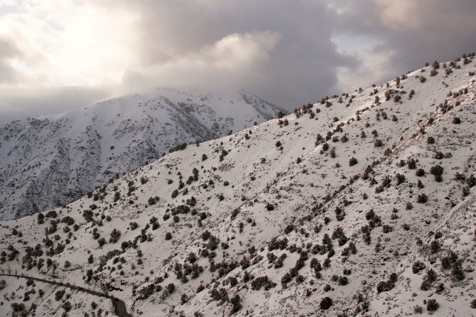 camino-farellones-montana-nevada